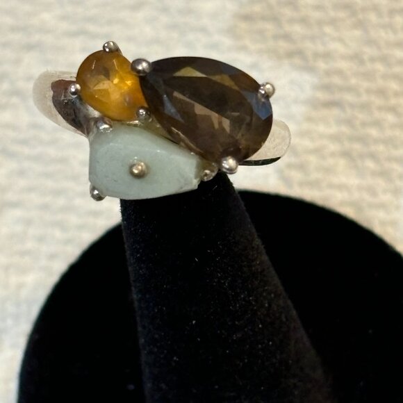 Michelle Albala Multi Gemstone 925 Ladies Ring - Picture 9 of 13